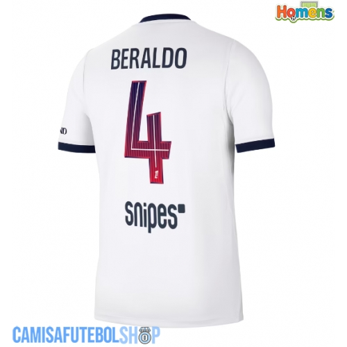 Camisa de time de futebol Paris Saint-Germain Lucas Beraldo #4 Replicas 2º Equipamento 2026-27 Manga Curta